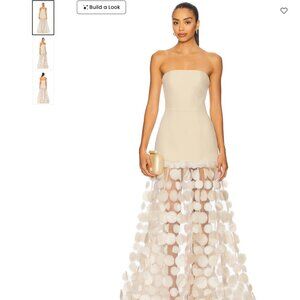 NWOT $950 Bronx and Banco Harper Strapless White Wedding Gown in Size S